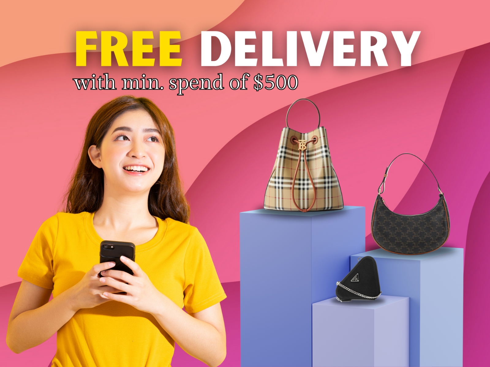 Slide 1: Shop Now (Free Delivery)